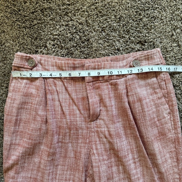 Christopher & Banks Rust Textured Trouser Pants Size 6 - Picture 7 of 9